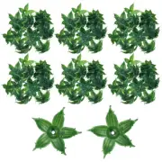 120Pcs Artificial Flowers Calyxes Fake Leaves Sepals Petal Greenery Leaves Green