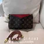 精品二手 LV 路易威登 M41638 PALLAS CLUTCH 老花拼色 鏈條包 傳奇包 單肩包 斜背包