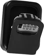 Angoily 1 Set Wall Mounted Key Lock Box Resettable Combination Code Storage for Outdoor Use Design for Enhanced Security and Access for Home and Office