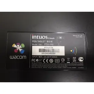 Wacom PTH-650 影拓 intuos 5 touch 無線 Wifi 專業數位繪圖板