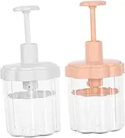 [Cabilock] 2Pcs Face Wash Foam Maker Reusable Foam Pump Bottle for Skincare Efficient Bubble Generator for Shampoo and Facial Cleansers Comfortable Grip Design