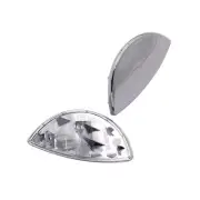 Pair Left & Right Headlight Washer Flap Chrome For Mini Cooper R55 R56 R57 R58 (for: Mini)