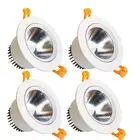 3.35inch LED Dimmable Downlight, 9W COB Recessed Ceiling Light, Warm White 30...