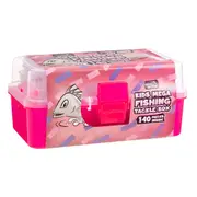 Jarvis Walker Kids Mega Fishing Tackle Box - Pink