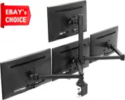 Steel Quad Monitor Desk Mount Adjustable Stand Holds 4 LED LCD Screens up to 32
