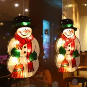 Snowman Christmas Hanging Light Suction Cup Window Hanging Light Cute Christmas Decor