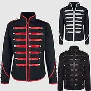 Retro Vintage Rococo Coat Masquerade Circus Jacket Prince Aristocrat Sequins Men's Carnival Masquerade Event / Party Adults' Coat Spring Fall Winter