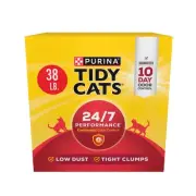 Purina Clumping Cat Litter, 24/7 Performance Multi Cat Litter - 38 lb. Box
