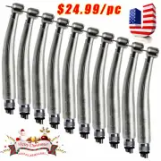 10 Dental LED Fiber Optic High Speed Handpiece E-generator 4Hole Turbine