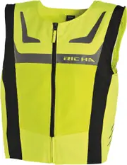 Richa Safety Mesh Vest, black-yellow, Size XS S for Men Black Yellow