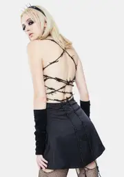 [Current Mood] Piercing Through Mini Dress