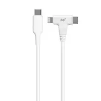 在飛比找樂天市場購物網優惠-PQI MFI 二合一 Lightning/USB-C 快充