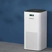 [Devanti] Air Purifier, 3 Layer Home Purifiers HEPA Filter Bedroom Freshener Cleaner Carbon Replacement Filters Smoke Remover Office Kitchen Room Smart Equipment, with Remote Control 400m³/h White