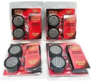 4 Pairs of 1 Inch Car Tweeters Silver Super High Frequency Micro Dome Piezo