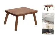 Wooden Step Stool for Adults 8.8" Solid Wood Step Stool One Step Stool Wooden
