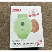 DASH EASTER EGG MINI WAFFLE MAKER New In Box Green