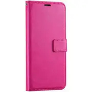 Galaxy S25 (2025) Flip Wallet Case - Pink 3 Card Slots - Cash Compartment - Magnetic Clip [MPPGEN0787]