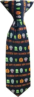 [Jacob Alexander] Boys' Infant Toddler Baby Happy Halloween Monsters Frankenstein Mummy Witches Jack-O-'Lantern 8 inch Clip-On Neck Tie