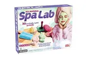 SmartLab Toys All Natural Spa Lab - 22Piece - 30 Soothing Spa Recipes - Includes 4 Bath Bomb Molds 2 Lip Balm Pots