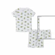 Kissy Kissy Crocodile Capers Print Short Pajamas 18-24m Pima CottonNew w/Tags