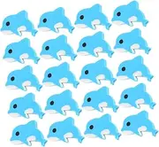 SECFOU 20pcs Dolphin Decorative Erasers for Funky Sea Animal Pencil Erasers for Classroom Prizes Party Favors and Desk Decoration Residue Erasing for Fun Learning