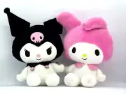 Sanrio Hello Kitty & Friends My Melody & Kuromi Stuffed Plush Doll 2-Pcs Set