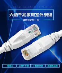 在飛比找PChome24h購物優惠-超六類網路線 CAT6 高速網路線 CAT.6 網路線 RJ