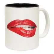 Biting Red Lips Mug Cup