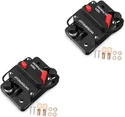 ULTECHNOVO 2 Sets Audio Backup Power Supply Dc Circuit Breaker Circuit Breakers Smart Breaker Auto Circuit Breaker Marine Circuit Breaker 150amp Circuit Breaker Reset Circuit Breaker Plastic