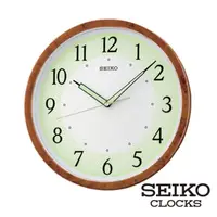 在飛比找momo購物網優惠-【SEIKO 精工】螺旋夜光靜音掛鐘時鐘QXA472B(夜光