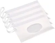 Baby Wipe Dispenser Bag,4Pcs Refillable Wipe Holder,Baby Wipes Container Wipe Dispenser,Reusable Travel Wet Wipe Pouch,Wet Wipes Pouches Dispenser Travel Wipes Holders,Wet Wipe Pouch, Travel Wipe Case