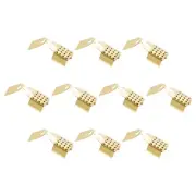 Fold Over Crimp Cord Ends, 4mm End Cap Clasps for DIY (500Pcs, Gold Tone)