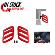 SHOW CHROME COMBAT FLOORBOARDS DRIVER RED 19-2024 CAN AM RYKER 41-426RD