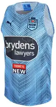 NSW Blues State of Origin Mens Sky Training Singlet Sizes S-2XL BNWT