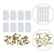 Compact and Safe 10pc Crimp Peanut Flip Shell Fuse Holder for Automotive Use