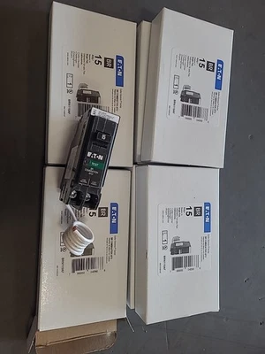 6 PCS EATON CUTLER HAMMER BRN115AF 15A AFCI BREAKER (with pigtail wire) NEW