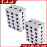 Findmall 2Pcs Ultra Precision 2 3 4 Blocks 23 Holes .0002" Precision Machinist