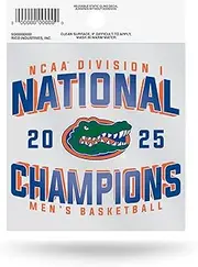 Rico Industries NCAA Florida Gators 2025 Men's Basketball National Champions Small Static Cling