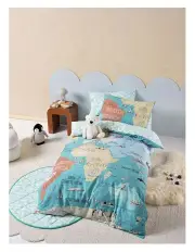 [Linen House Kids] Atlas Quilt Cover Set in Multi