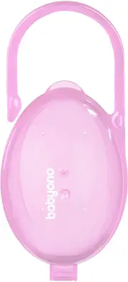 BabyOno Dummy Case pacifier holder pink 1 pc