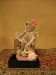 Teddy Bear Pregnant bear knitting movable limbs small bears for a big world