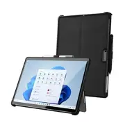 Surface Pro 11/10/9 Case, Crystal Clear Multi-Angle Shockproof for Microsoft
