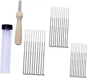 COHEALI 1 Set Wool Felt Needle DIY Handmade Craft Kit with Assorted Needles Bottle Tool for Embroidery Sewing Quilting Tapestry