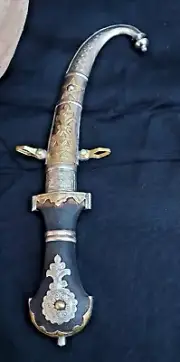 Jambiya khanjar dagger knife Handmade Vintage Moroccan Sword Blades Silver 09.25