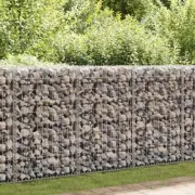 Gabion Wall with Covers Galvanised Steel M