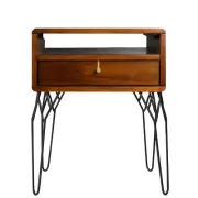 OSLO BEDSIDE TABLE LAMP OCCASIONAL SIDE UNIT NIGHTSTAND 48X59CM