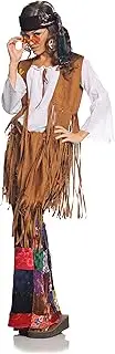 UNDERWRAPS Costumes Women's Retro Hippie Costume - Peace Out - Multi