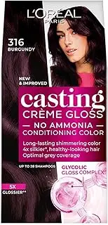 L’Oréal Paris Casting Creme Gloss Hair Color, Burgundy 316, 87.5g+72ml