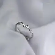 Sterling Silver Open Ring / Set 01 - 1 Pc - Silver - One Size