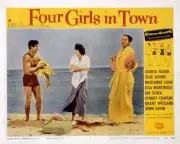 Four Girls In Town Lobby Card George Nader Julie Adams Mariann- 1957 Old Photo